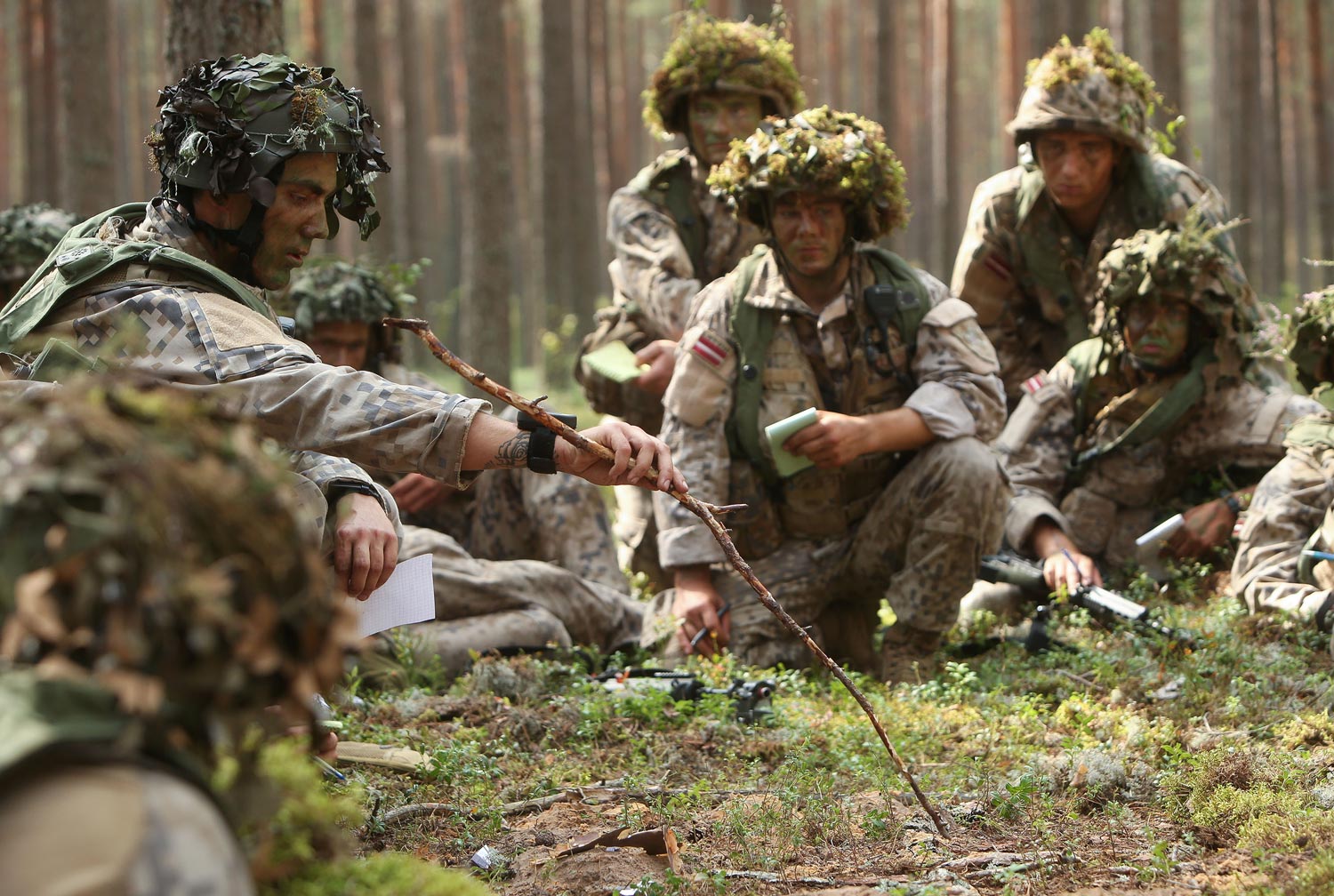 National Defence Academy of Latvia cadets had orienteering training in Ādaži and Ropaži counties.  